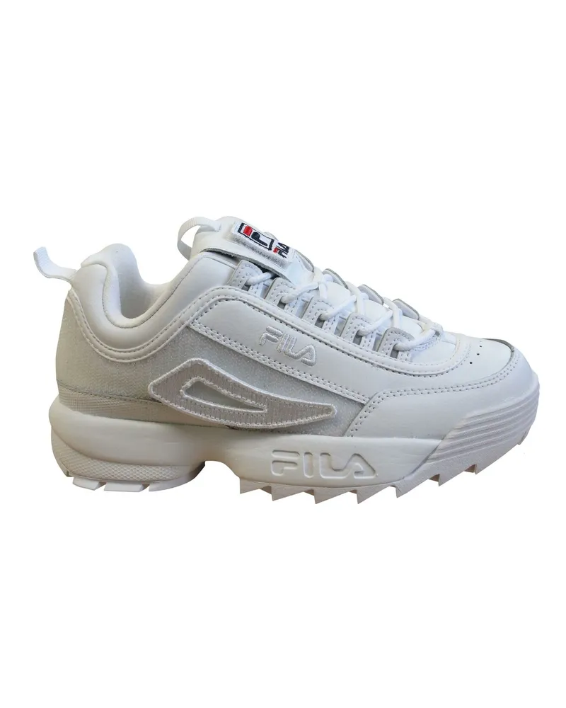 Fila Disruptor II Patches Damen weiße Trainer Weiß