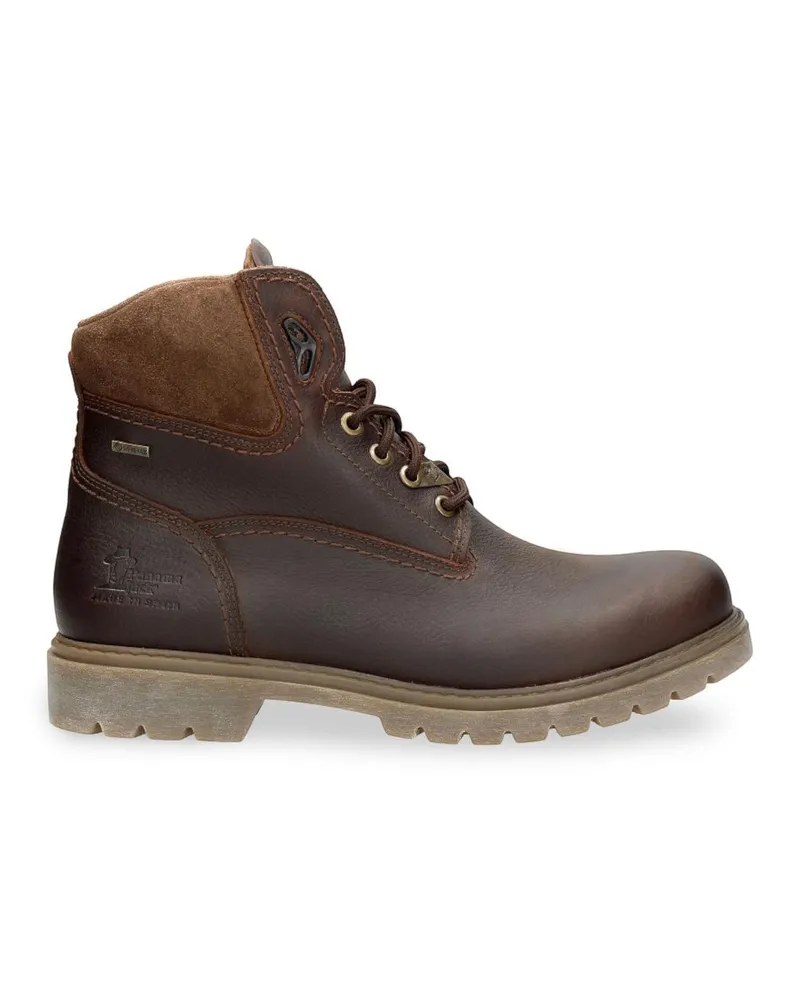 Panama Jack Herren Amur GTX C10 Kastanienbraune wasserdichte Lederstiefeletten Dunkelbraun