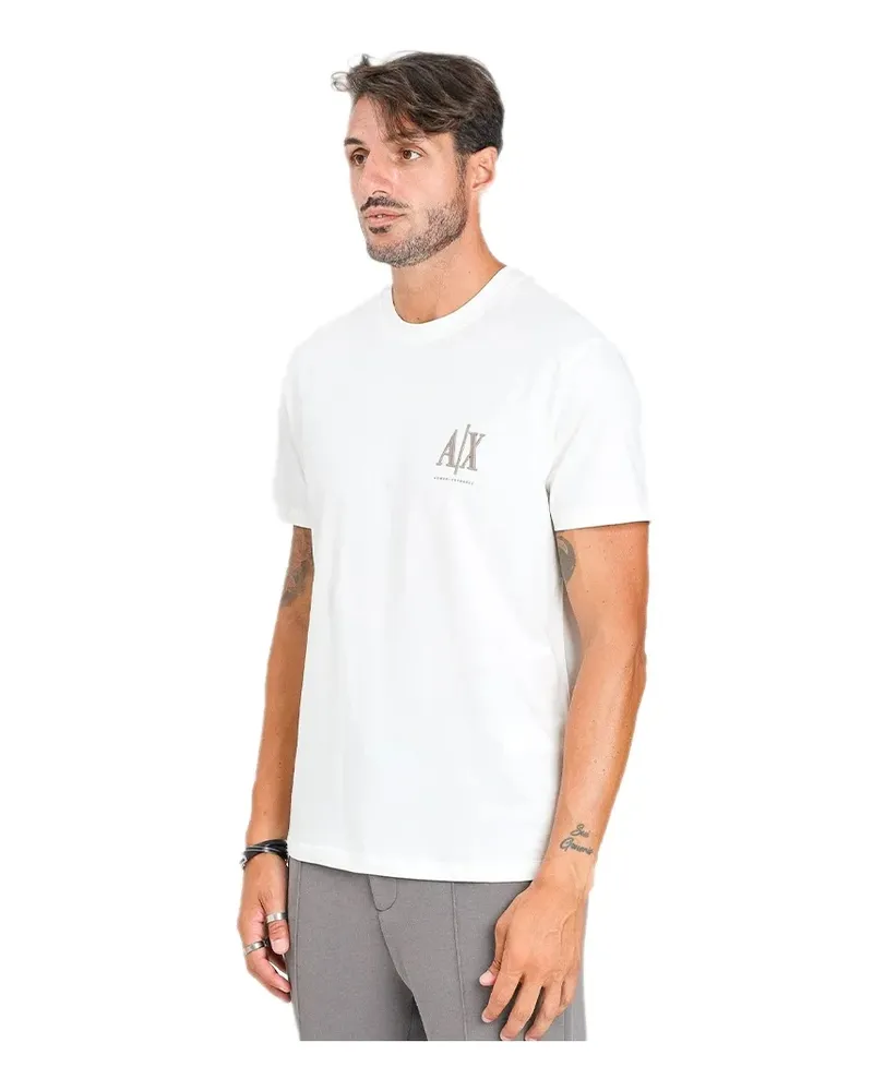 Armani Exchange Herren-T-Shirt Milano AX Weiß