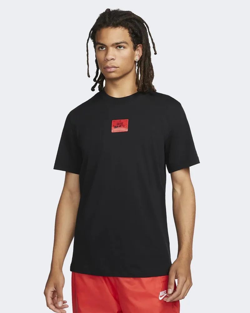 Nike Sportswear Air Max Herren-T-Shirt in Schwarz Schwarz