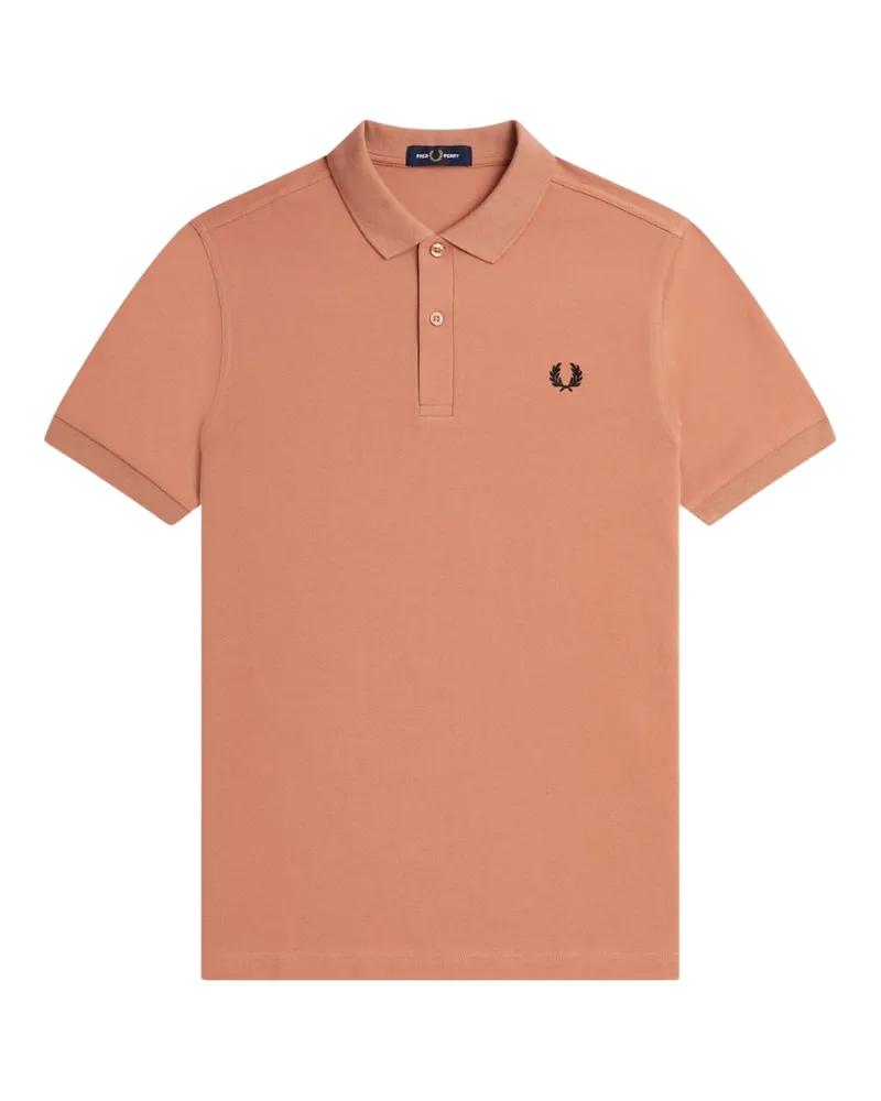 Fred Perry Einfarbiges Poloshirt In Hellrost Rosa