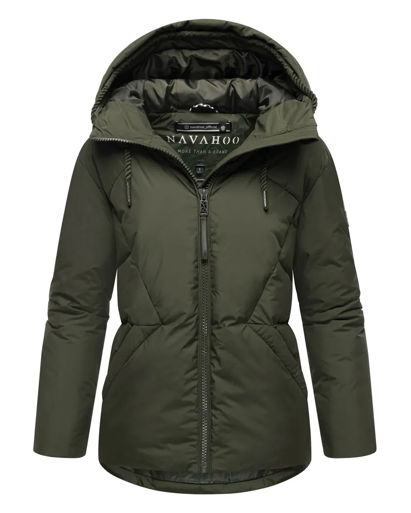 NAVAHOO Damen Steppjacke, warm und figurbetont, Modell Pastellzauber - Grün Grün