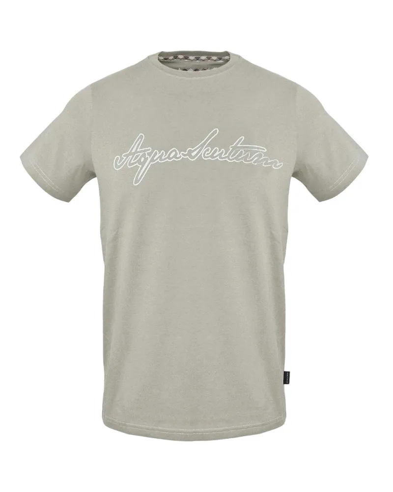 Aquascutum T-Shirt für Herren, Baumwolljersey (Grau Grau