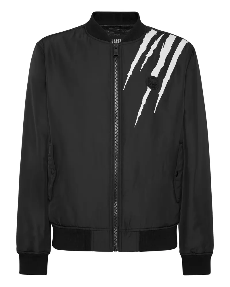 Philipp Plein Bomber Scratch Schwarz