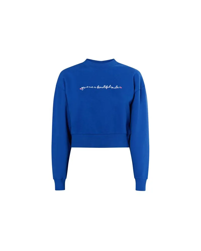 My Mo Sweatshirt kurz Damen KÖNIGSBLAU Blau