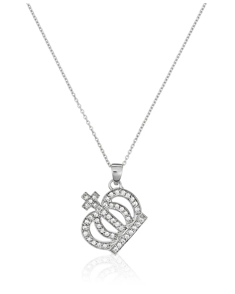 Orphelia Damen-Kette aus 925er Sterlingsilber mit Anhänger – Silber ZH-4358 Silber