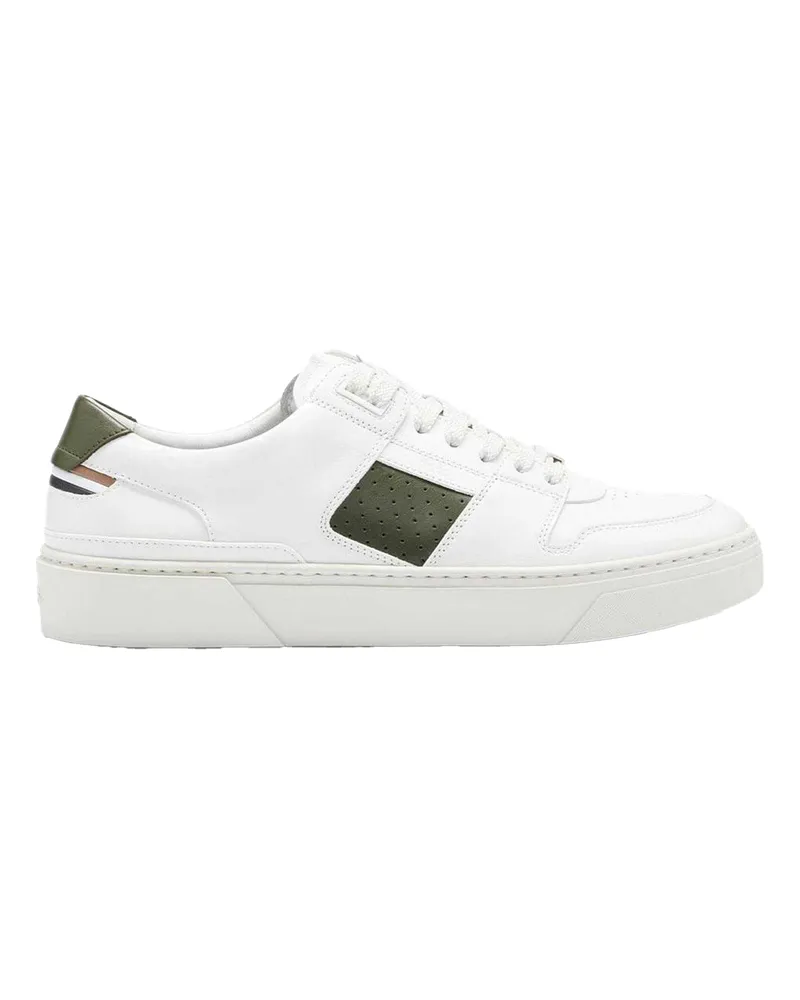 HUGO BOSS Gary" Logo Sneaker für Herren, Leder (Weiß Weiß
