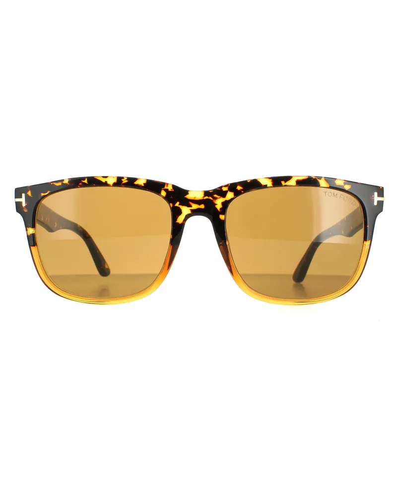 Tom Ford Rectangle Herren Havanna Braun Stephenson FT0775 Braun