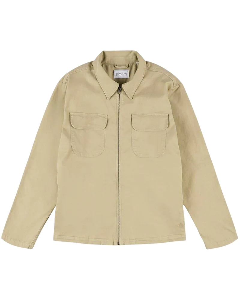 Albam Harringtonjacke für Herren (Braungrau Taupe