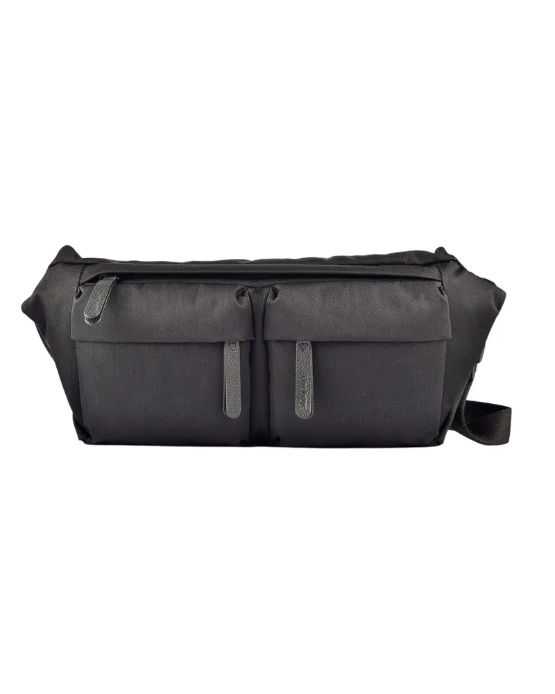 Firetrap Gürteltasche, Lederakzente, Leger (Schwarz Schwarz