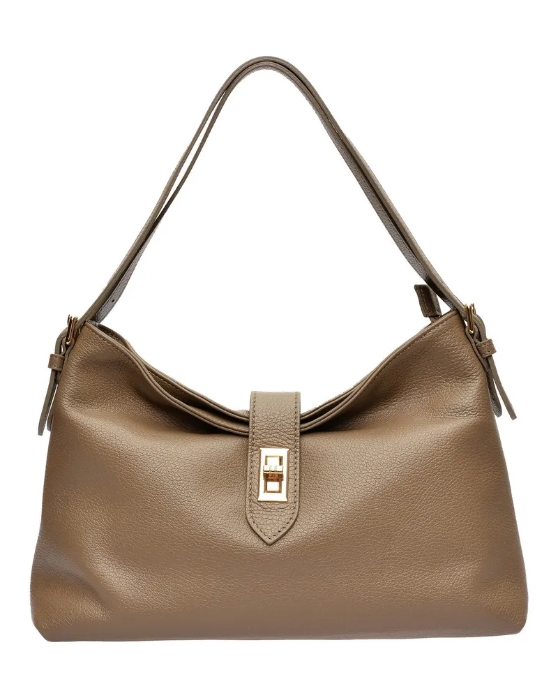 Anna Luchini Beige Rindsledertasche Beige