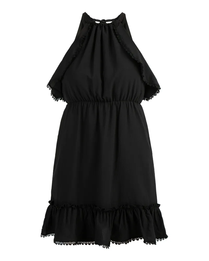 FAINA Minikleid Damen schwarz Schwarz