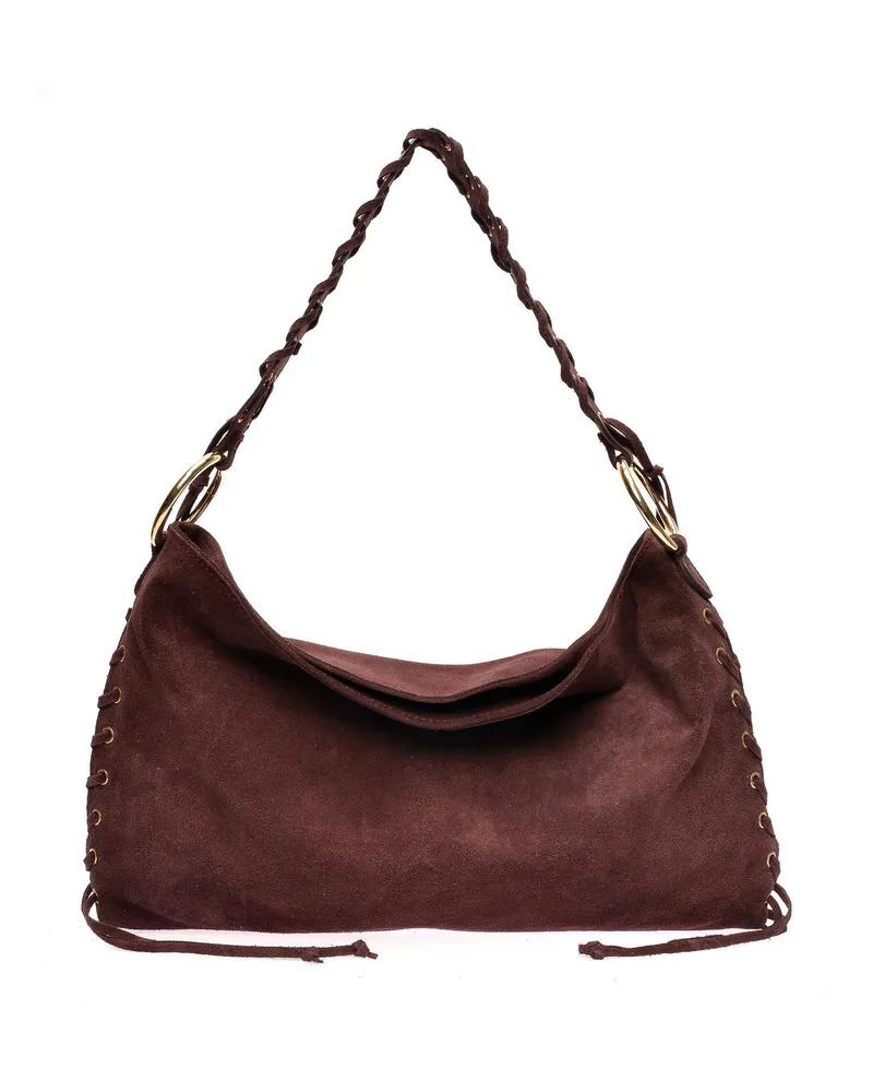 Anna Luchini EDGE Rindsledertasche Weinrot