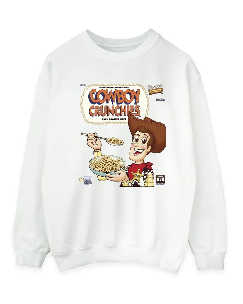 Disney Toy Story Cowboy Crunchies" Sweatshirt für Herren (Weiß Weiß