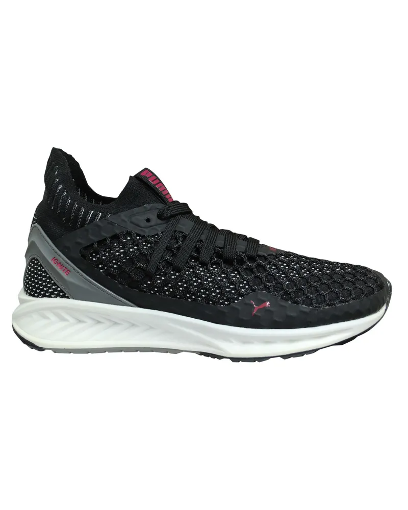 Puma Ignite NetFit Womens Black Running Trainer Schwarz