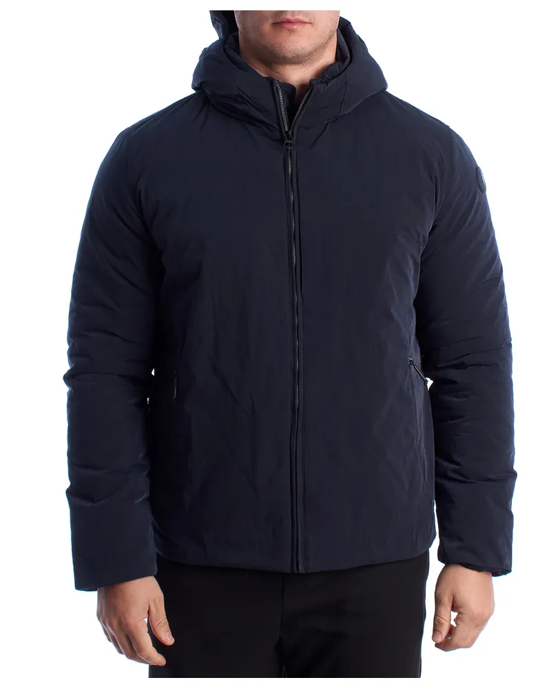 U.S. Polo Assn.  Gefütterte Herrenjacke mit Kapuze, gesteppte Wattierung US40127003 - Blau Blau