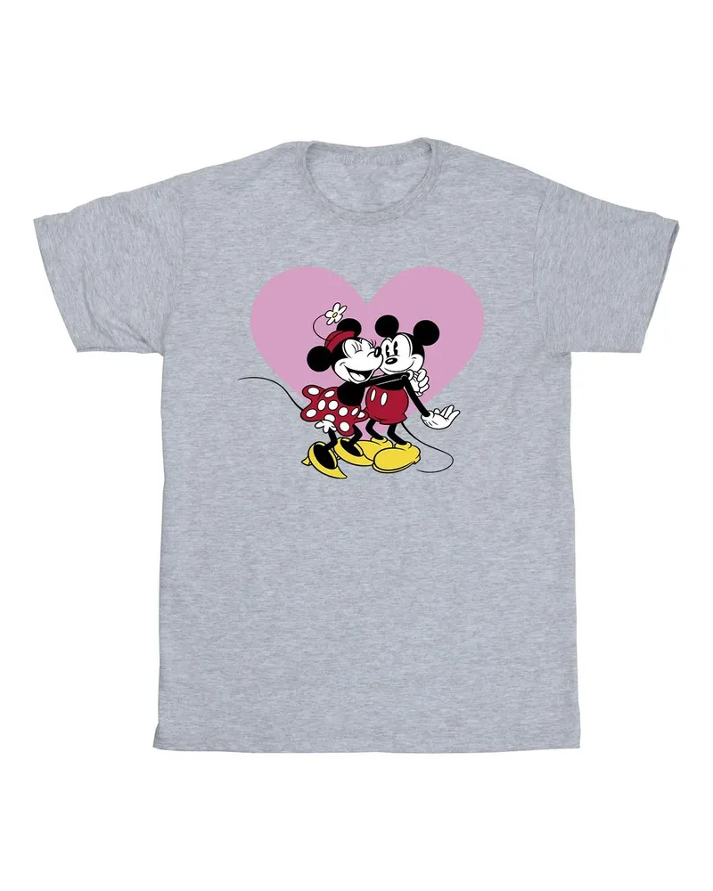 Disney Mickey Mouse Love Languages" T-Shirt für Herren (Grau Hellgrau