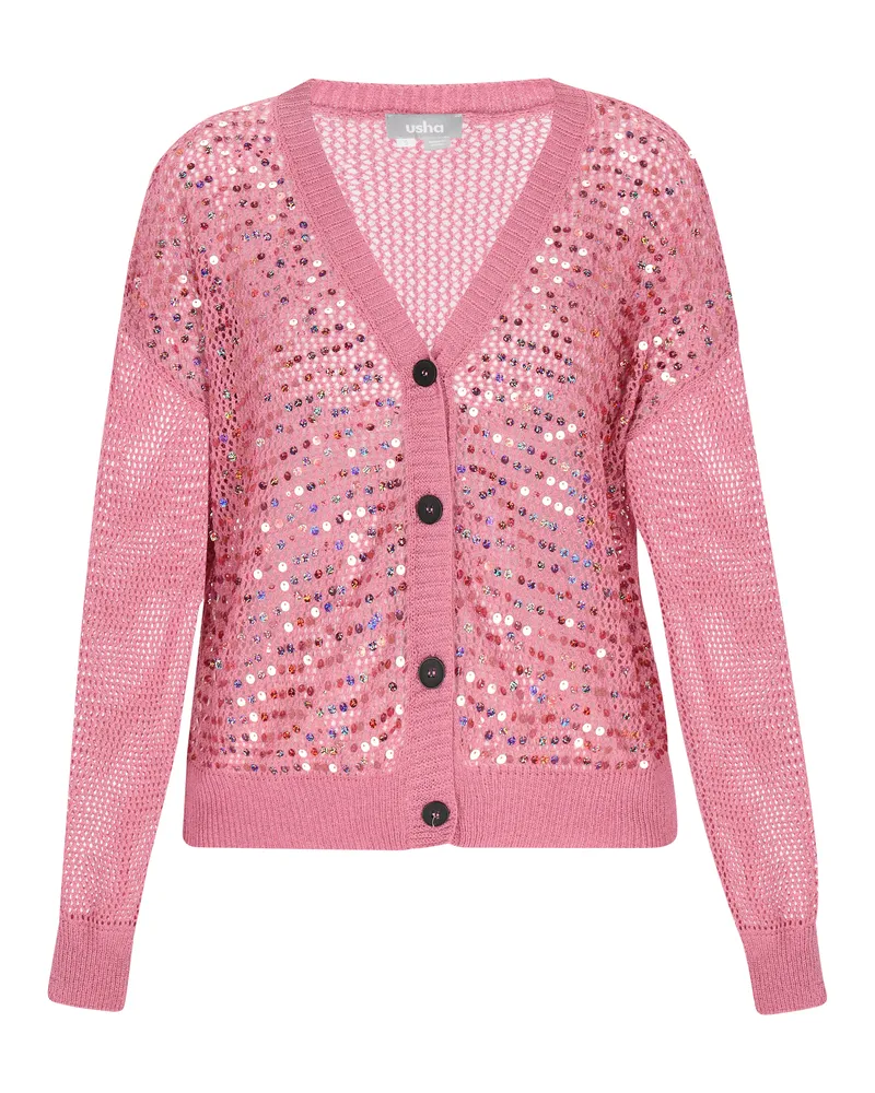 Usha Strickjacke Frauen Mauve Altrosa