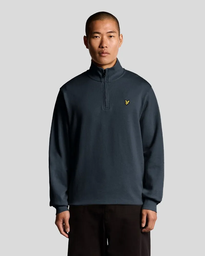Lyle & Scott Quarter-Zip-Sweatshirt Schwarz