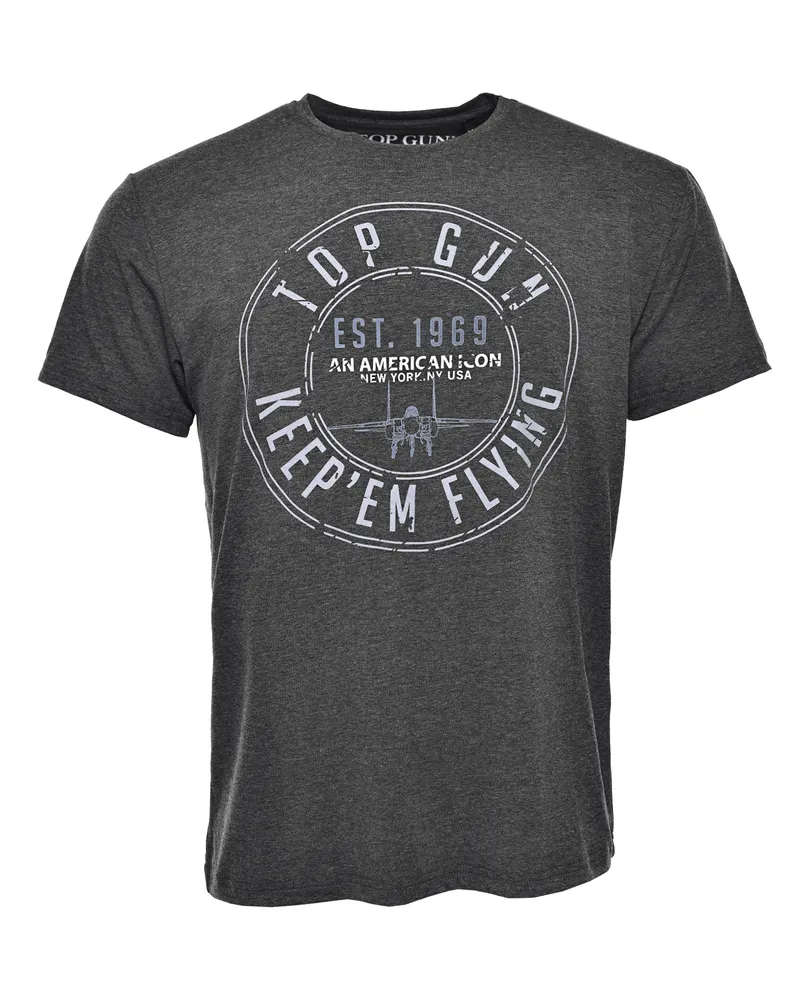 Top Gun T-Shirt TG20212109 Dunkelgrau
