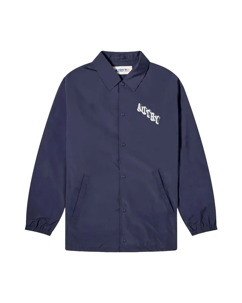 AUTRY Blaue Polyester Shelljacke Blau