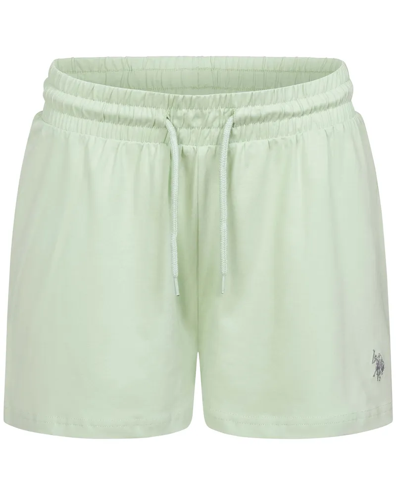 U.S. Polo Assn.  Damen sweatshorts aus Baumwoll-Stretch - Grün Grün
