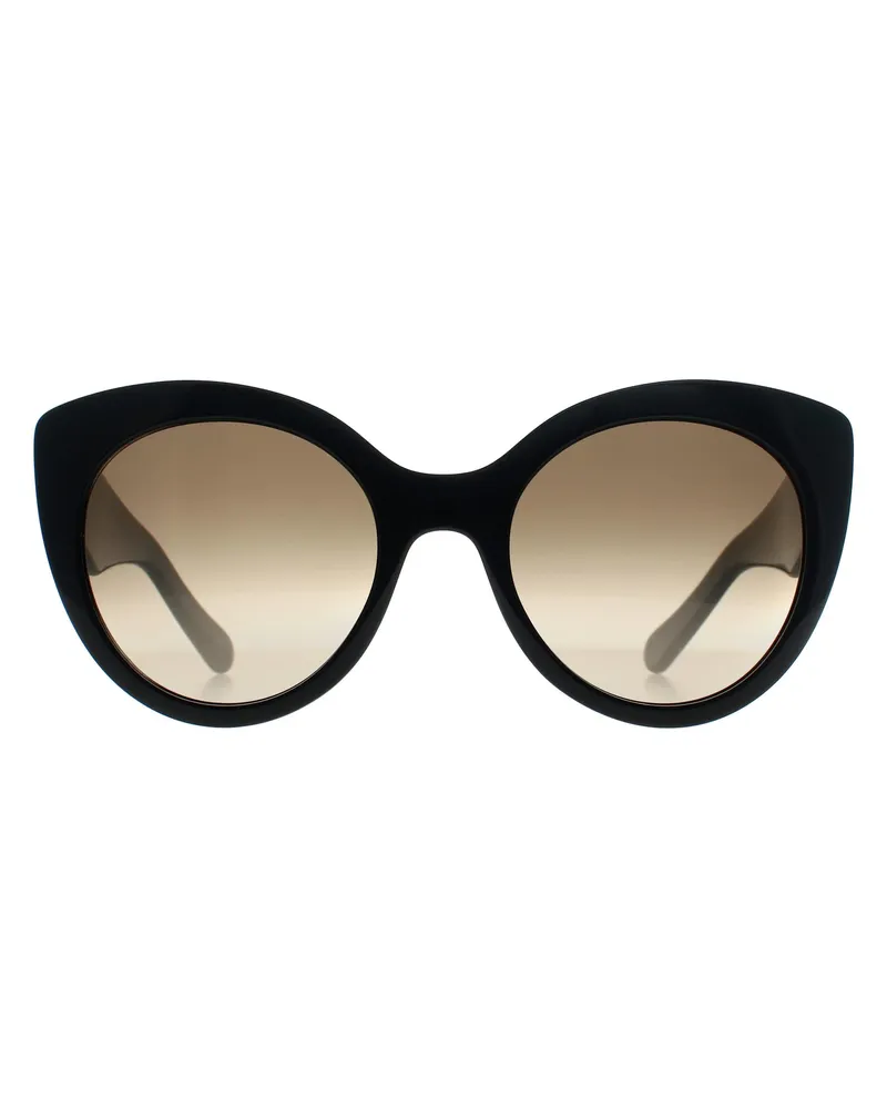 Ferragamo Cat Eye Damen Schwarz Gancini Grau SF964S Schwarz