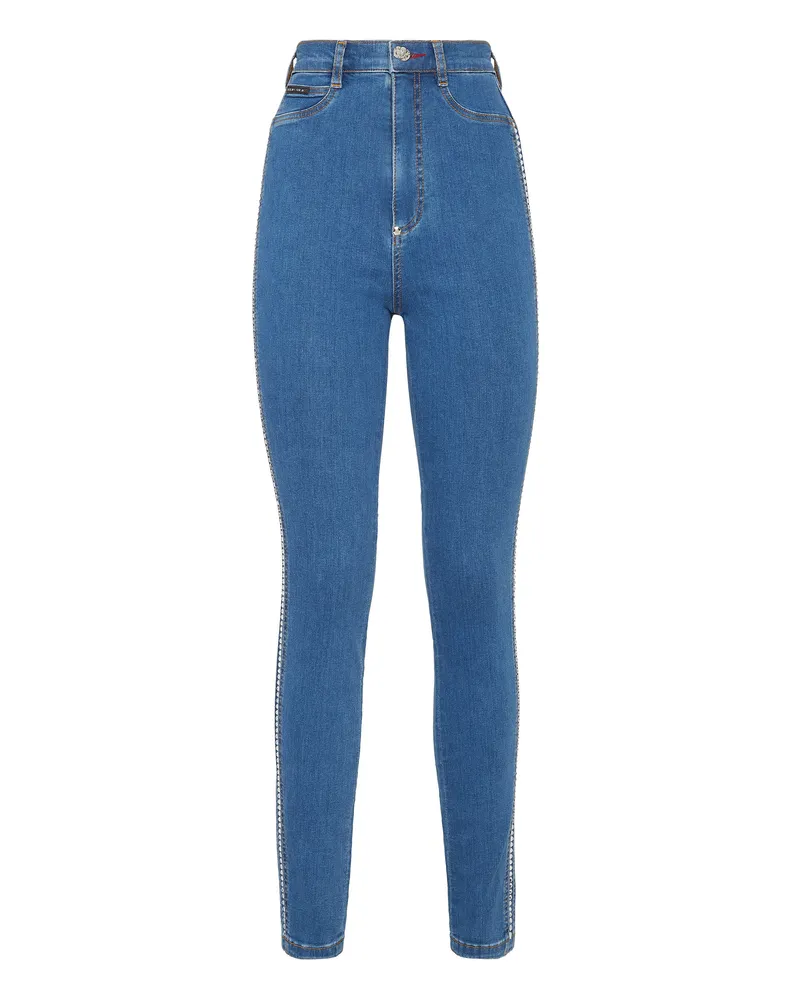 Philipp Plein Jeggings Blau
