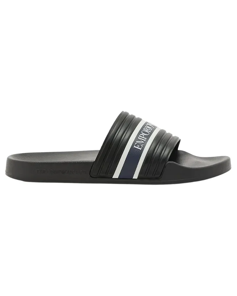 Emporio Armani Herren-Sandalen „Eagle Schwarz
