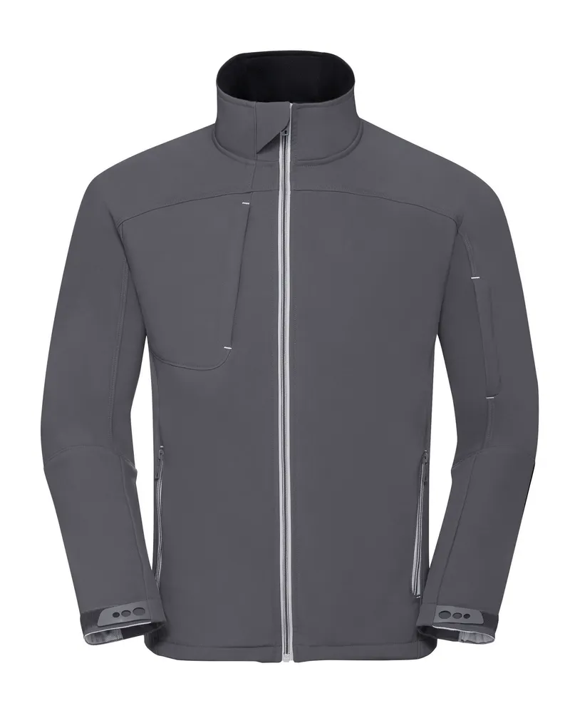 Russell Athletic Russell Herren Bionic Softshell Jacke (Eisen Grau Grau