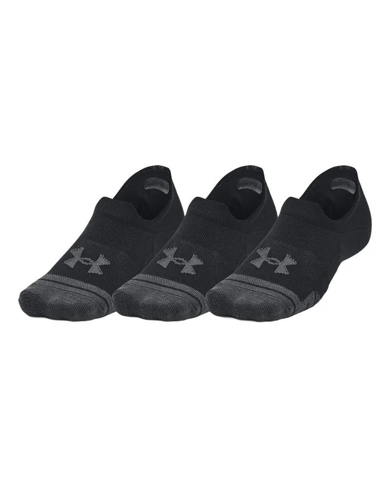 Under Armour Ultra-Low" Sportsocken für Herren/Damen Unisex - Training(3er-Pack) (Schwarz Schwarz