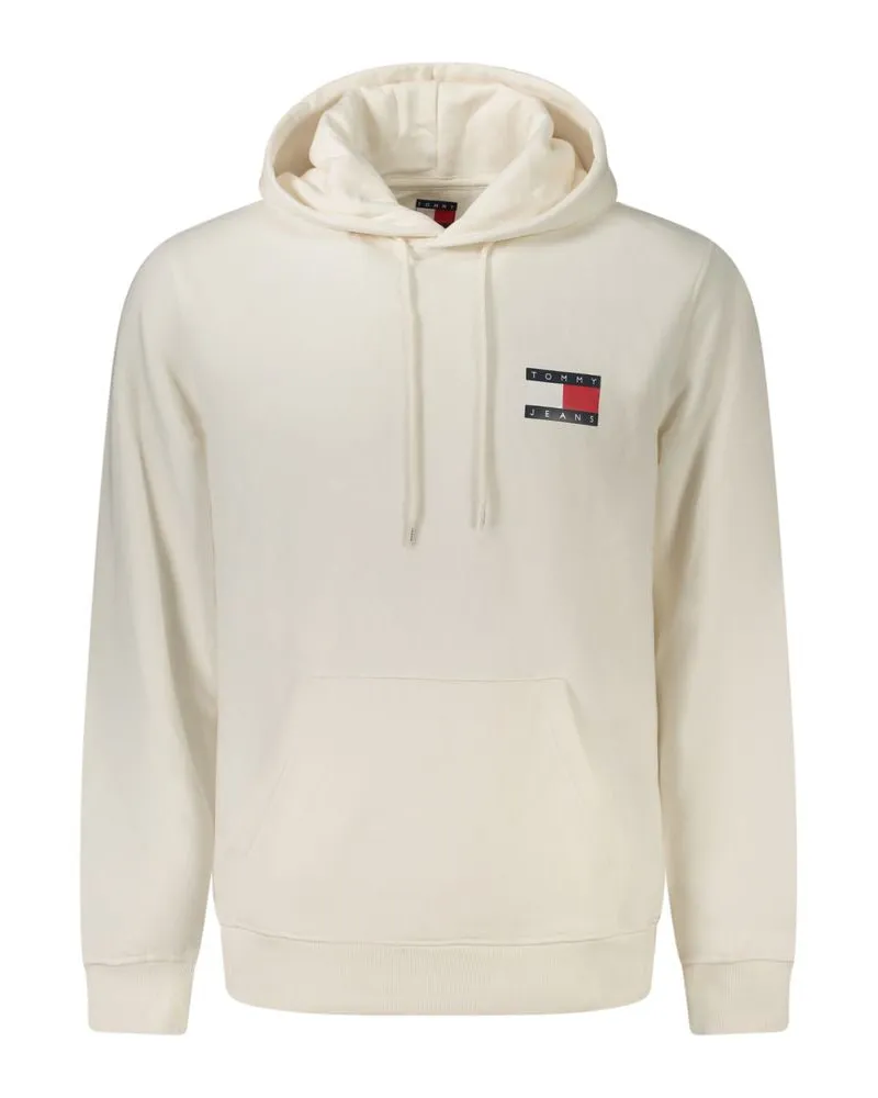 Tommy Hilfiger Weißes Baumwoll-Herren Kapuzensweatshirt Weiß