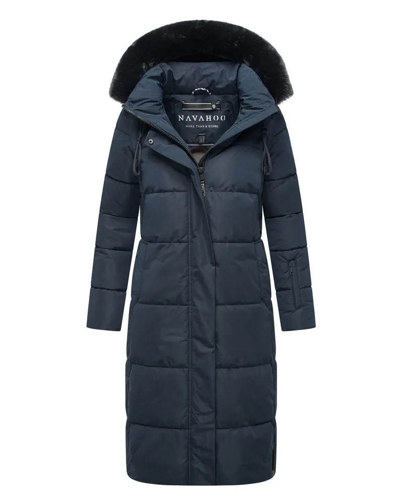 NAVAHOO Blitzliebe Damen Winter Steppjacke – warm & elegant Blau