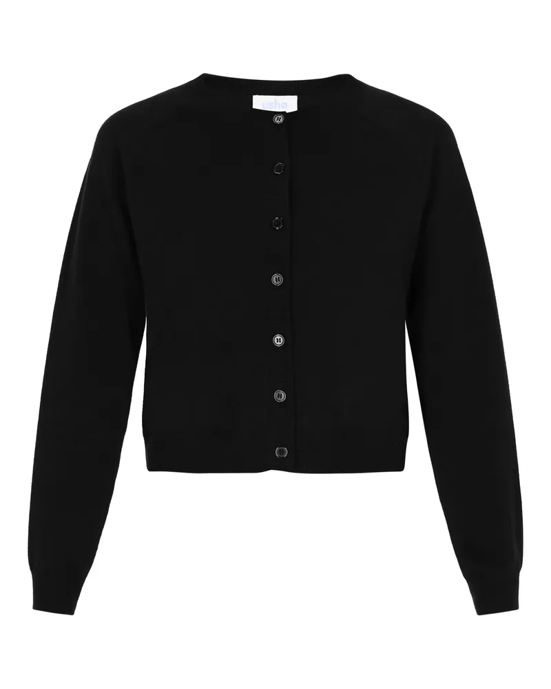 Usha Strickjacke Frauen Schwarz Schwarz