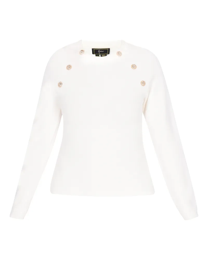 FAINA Pullover Frauen cremefarben Wollweiß