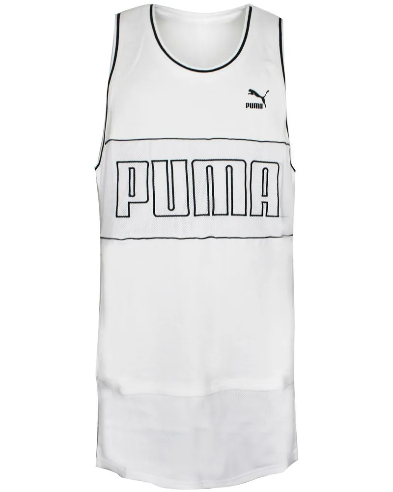 Puma XTREME MENS TANK Langschild und Fitnessstudio -Training weiß 573545 02 Weiß