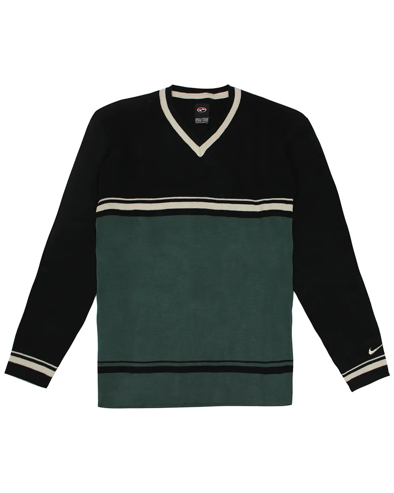 Nike Tiger Woods Herren Grün/Schwarz Pullover Mehrfarbig