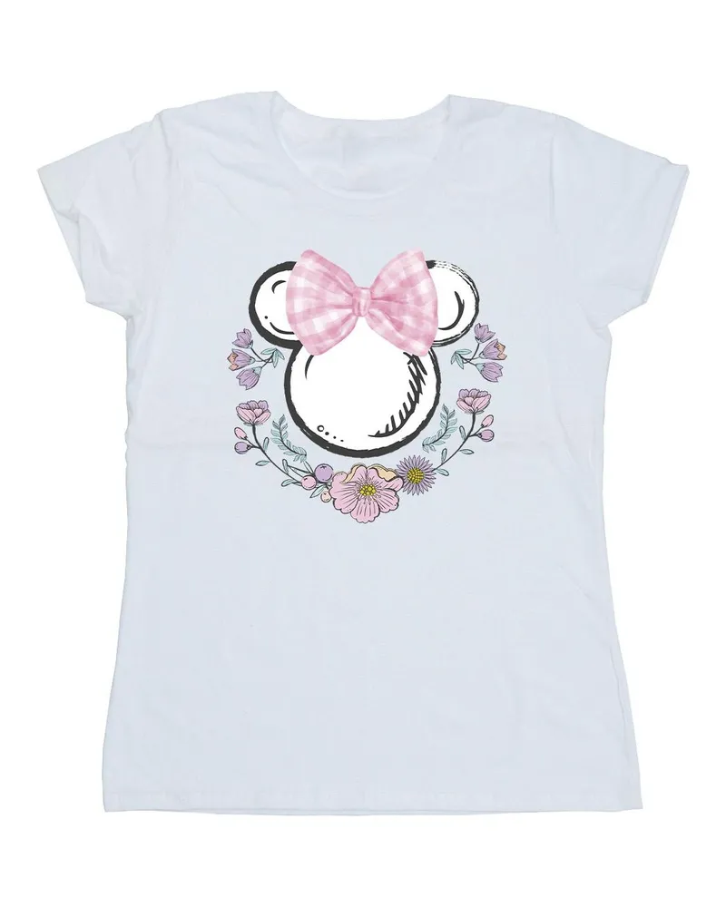 Disney T-Shirt Schleife für Damen (Weiß Weiß