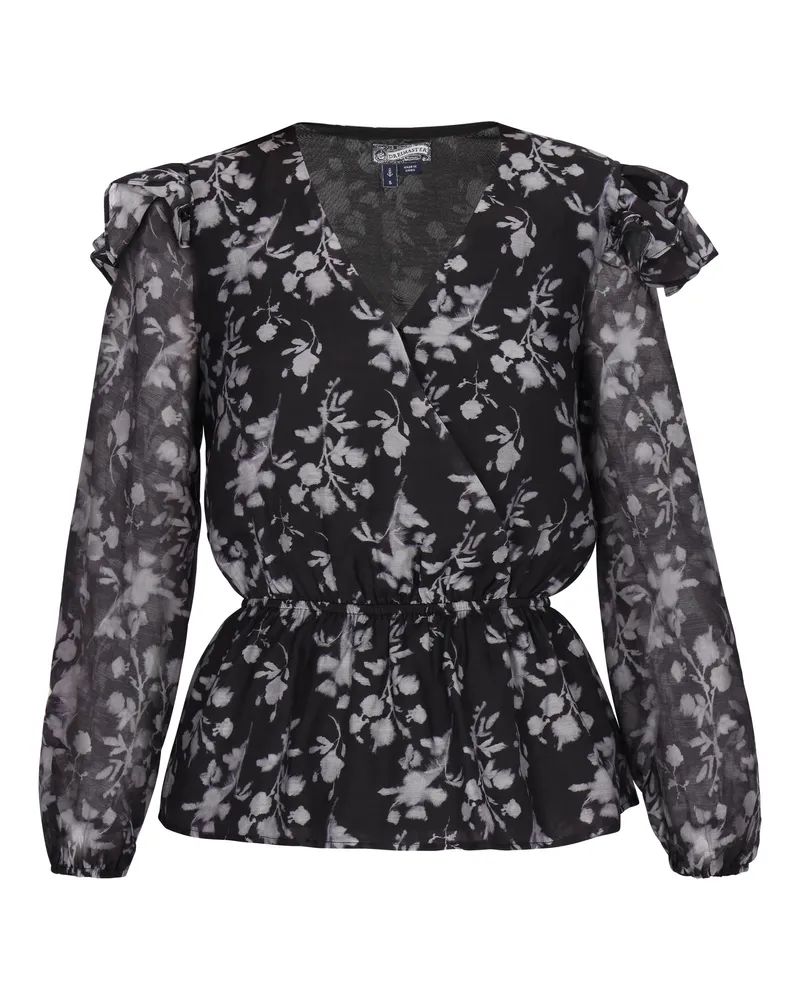 DreiMaster Bluse Damen Schwarz Schwarz