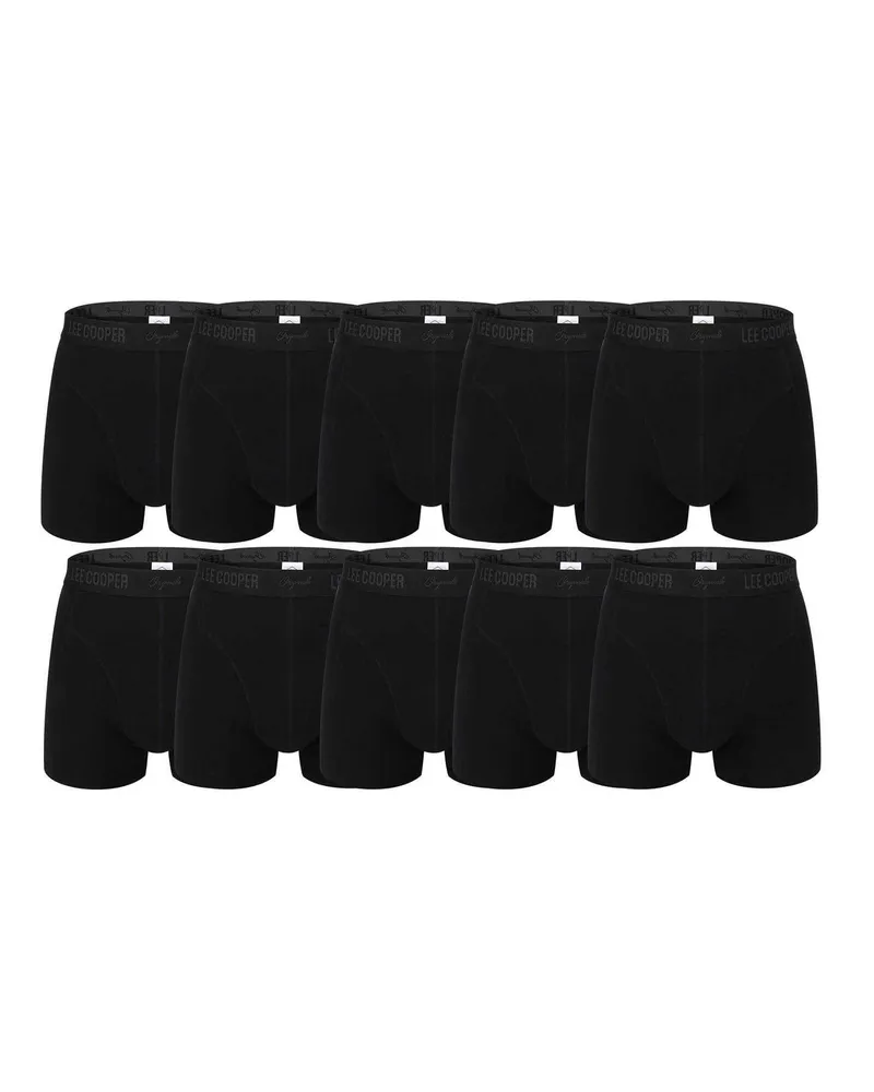 Lee Cooper Boxershorts für Herren (10er-Pack) (Schwarz/Grau Schwarz