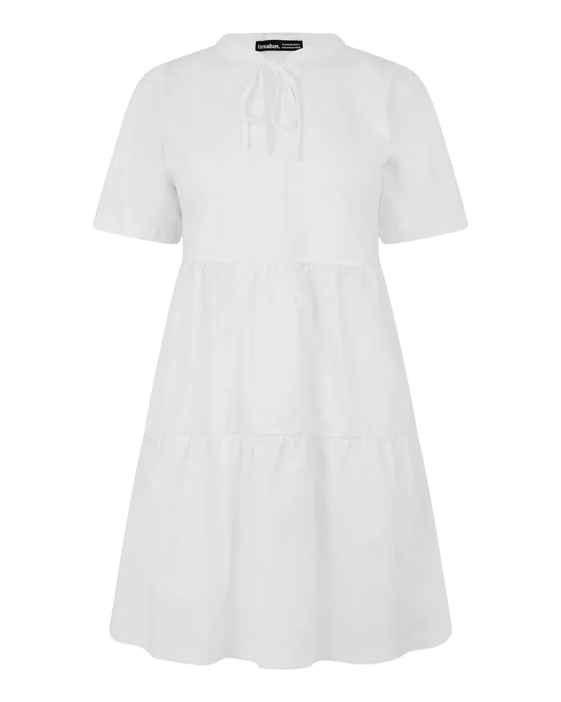 Threadbare Alexis" Minikleid für Damen (Weiß Weiß