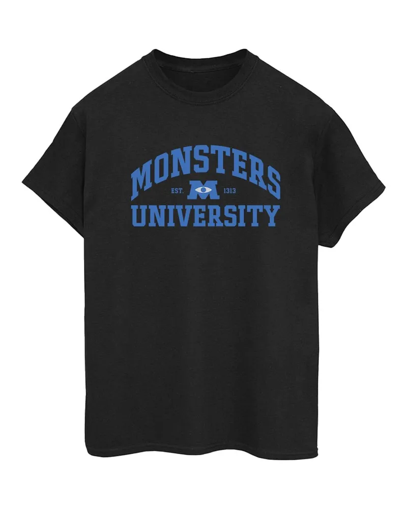 Disney Monsters University" T-Shirt für Damen (Schwarz Schwarz