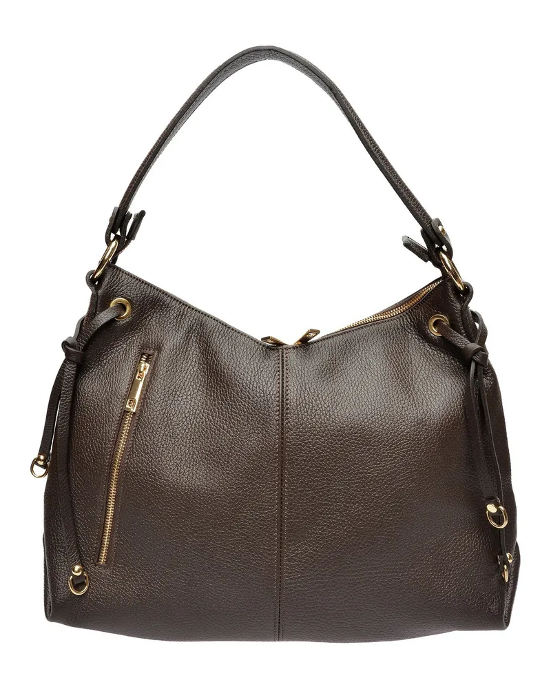 Isabella Rhea Kastanienbraun Rindsledertasche Dunkelbraun