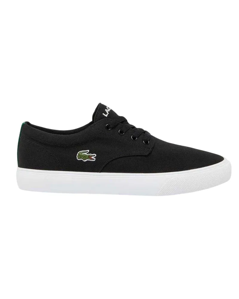 Lacoste Sneaker für Herren, Canvas, Griff, Flach (Schwarz Schwarz