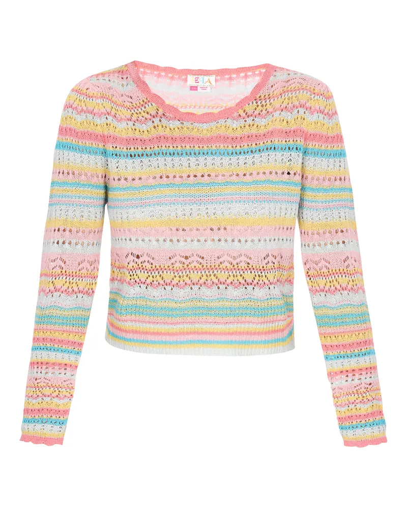 IZIA Pullover Frauen türkis mehrfarbig Türkis