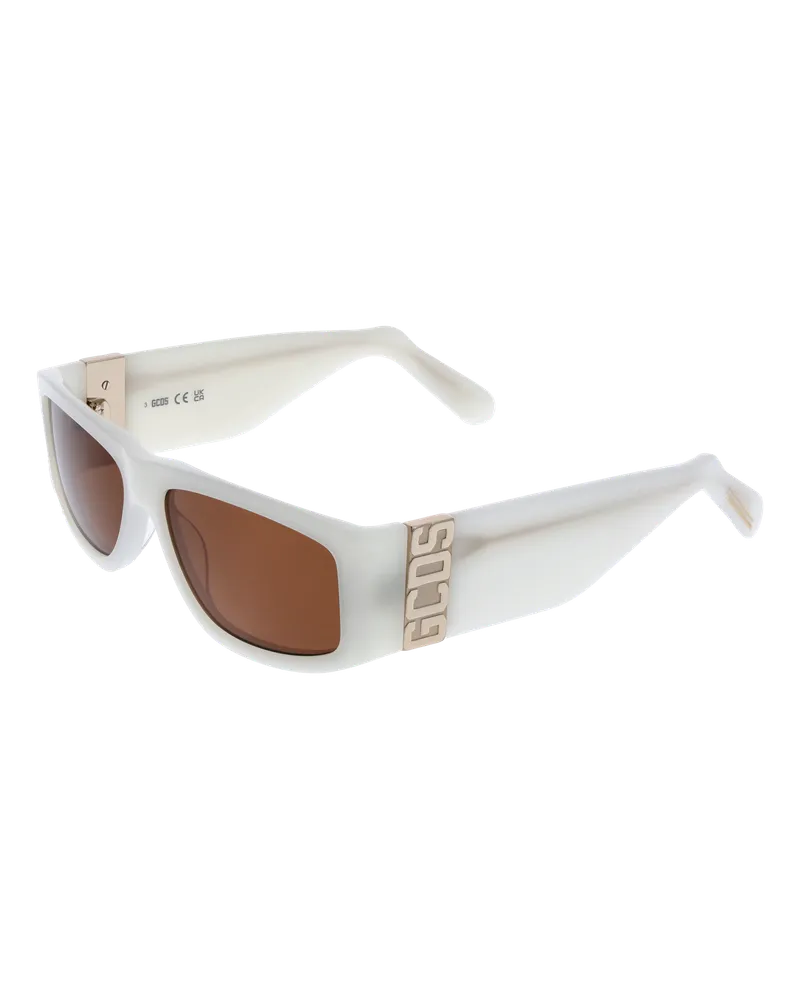 GCDS GD0037 Sonnenbrille, Modell 21E 57 - Weiß Weiß