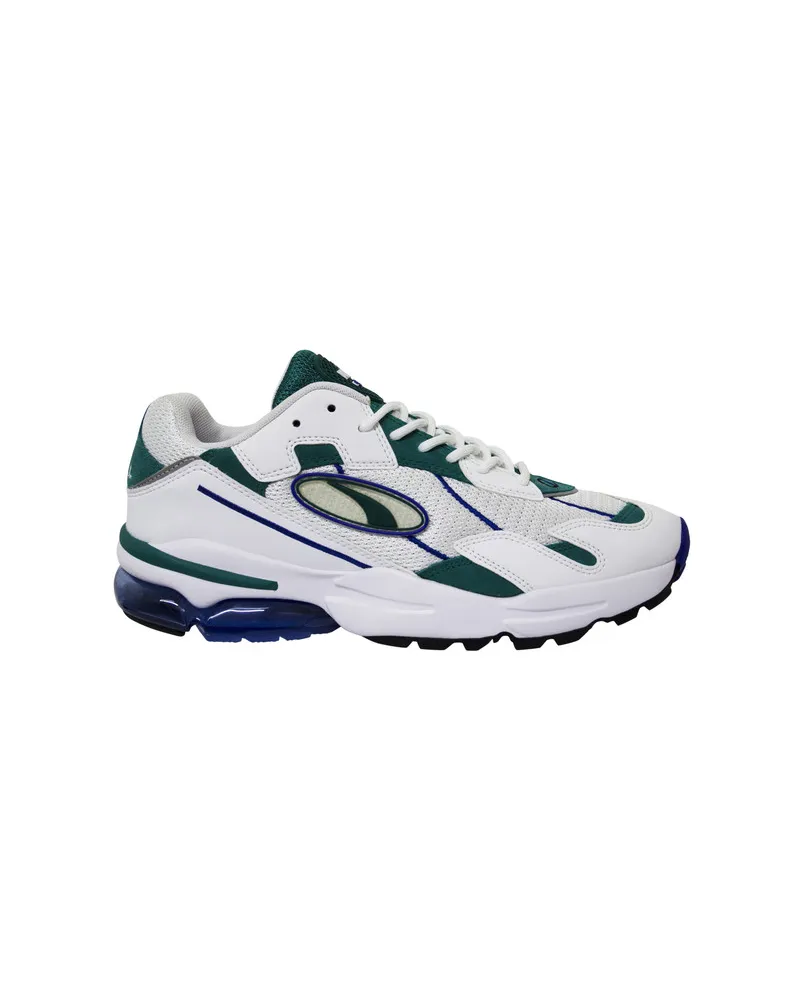 Puma Cell Ultra OG Mens White/Green Trainer Weiß
