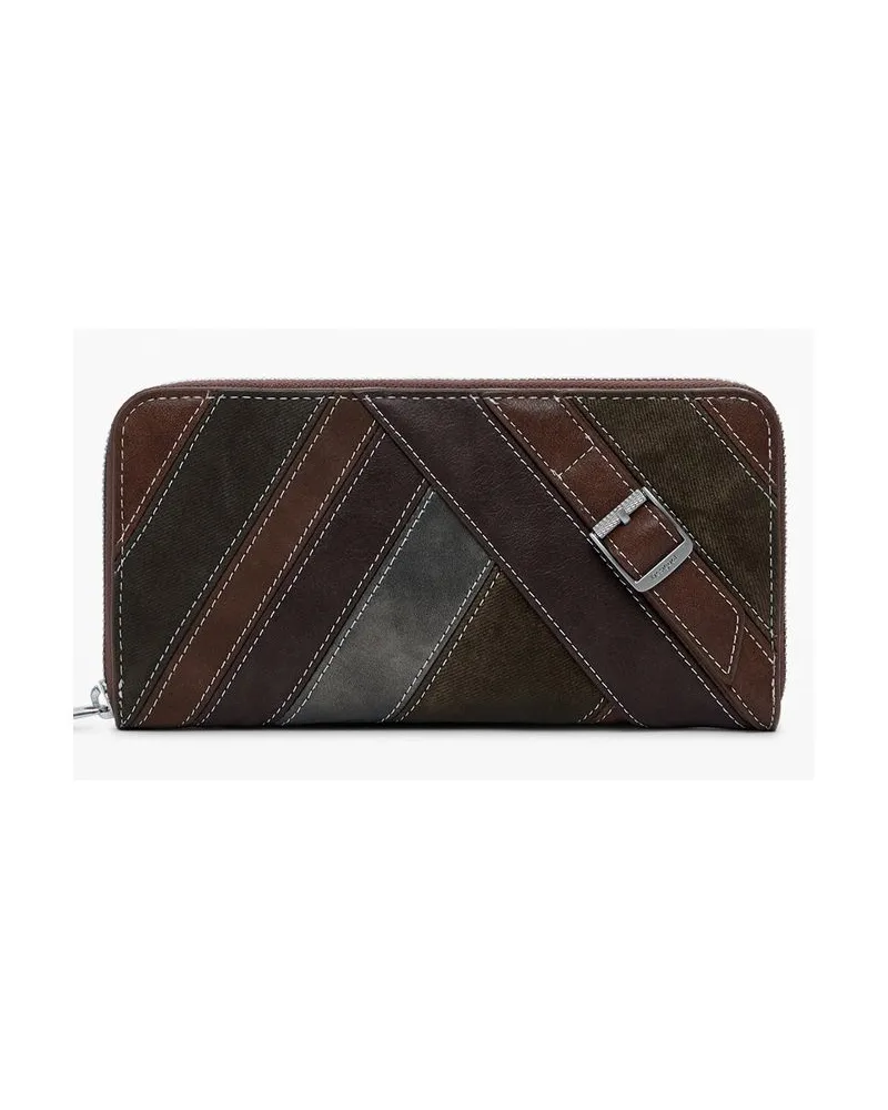 Desigual Cosmic Patch Brieftasche - Dunkelbraun Dunkelbraun