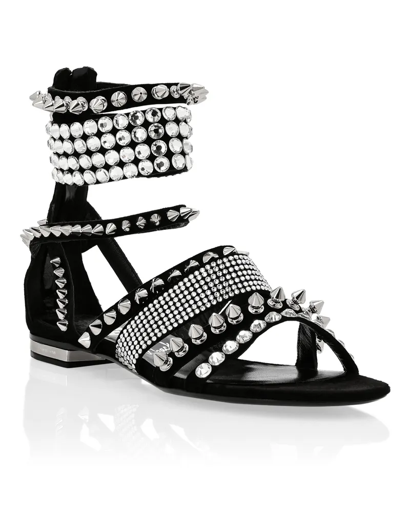 Philipp Plein Sandalen Schwarz