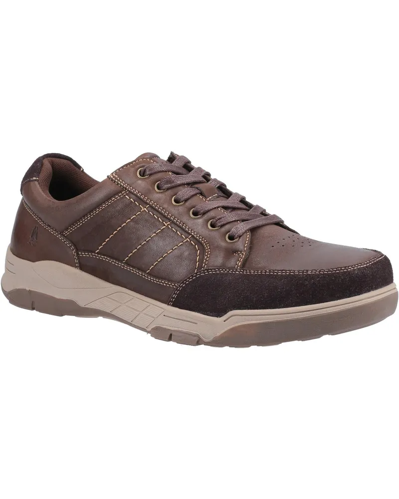 Hush Puppies Herren Finley Lederschuhe (Kaffee Braun
